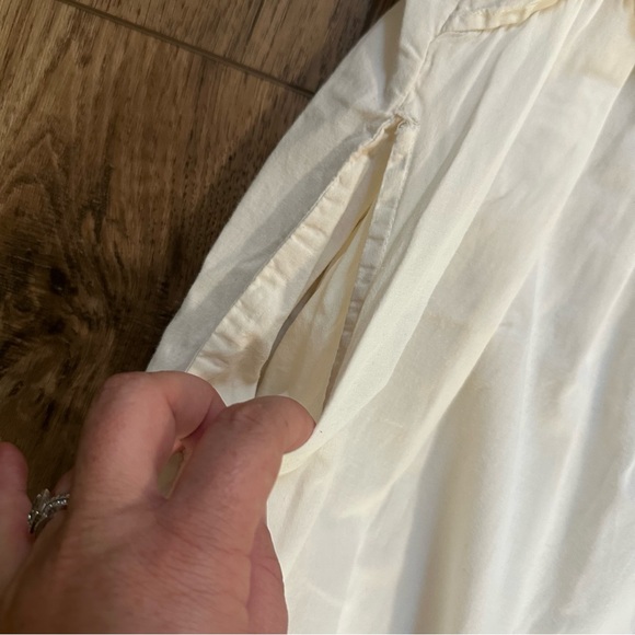 April Cornell Vintage Cream Dress with Floral Embroidery, Nightgown, Cotton, L - Picture 5 of 13